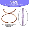 10Pcs 10 Colors Nylon Braided Adjustable Link Bracelet Makings AJEW-CJ00001-2