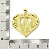 Real 18K Gold Plated Brass Micro Pave Cubic Zirconia Pendants KK-H472-14G-02-3