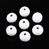Spray Painted Round Natural Schima Wood Beads WOOD-A018-12mm-30-1