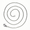 Non-Tarnish 304 Stainless Steel Cable Chain Necklace NJEW-S420-007A-P-2