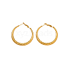 304 Stainless Steel Hoop Earrings STAS-OY015-79G-1