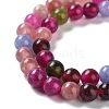 Dyed Natural Malaysia Jade Beads Strands G-G021-01A-03-4