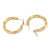 Ion Plating(IP) 201 Stainless Steel Twist Hoop Earrings EJEW-I309-44G-2