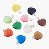 Cheriswelry 20Pcs 10 Colors Cat Eye Pendants G-CW0001-10-12