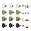 Kissitty 16sets 4 Styles Iron Button Pins for Jeans PALLOY-KS0001-07-2
