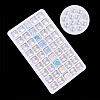 Transparent K9 Glass Cabochons GGLA-S052-10x10-001AB-1