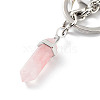 Natural Rose Quartz Keychain KEYC-M022-03C-3