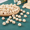  100Pcs 5 Styles Unfinished Natural Wood European Beads WOOD-TA0001-84-5