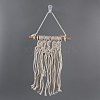 Cotton Cord Macrame Woven Wall Hanging HJEW-C010-05-3