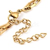 304 Stainless Steel Multi-Strand Chain Bracelets BJEW-G711-03E-G-3