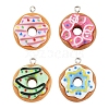 10Pcs Opaque Resin Pendants CRES-YW0001-45-1