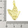 Real 18K Gold Plated Brass Micro Pave Cubic Zirconia Pendants KK-R159-05B-G-3