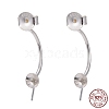 925 Sterling Silver Ear Nuts STER-I014-14S-1