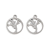 Non-Tarnish 316 Surgical Stainless Steel Charms STAS-C096-11F-P-1