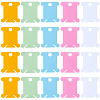 200Pcs 5 Colors PVC Plastic Thread Winding Boards TOOL-SC0001-82-6
