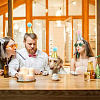 Polyester Dog Bow Ties and Birthday Hat AJEW-DR0001-60-7