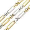 Ion Plating(IP) 304 Stainless Steel Two-Tone Link Chains CHS-M006-06PG-1