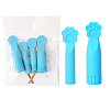 2Pcs Paw Print Silicone Knitting Needle Point Protectors PW-WG83120-01-1