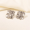 Geometric Irregular Earrings Stainless Steel 18k Studs Jewelry Accessories VH8624-3-1