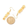 Natural Citrine Chip Beaded Dangle Earrings EJEW-JE04788-10-4