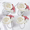 CRASPIRE 4Pcs Silk Wrist Corsage AJEW-CP0001-63-5