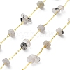 Natural Mixed Stone Chips & Disc Beaded Chains CHC-C001-02G-1