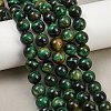 Dyed Natural Tiger Eye Beads Strands G-G102-A01-04-3