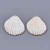 Electroplate Sea Shell Pendants SSHEL-S261-05-2