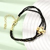 Polyester Multi-Strand Bracelets FB-CBA983F-02G-05-1