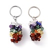 Natural Mixed Stone Keychain KEYC-C050-01L-RS-1