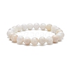 Dyed Natural Weathered Agate Round Beaded Stretch Bracelet for Women BJEW-JB09382-02-1