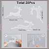 SUNNYCLUE Deer Shape Plastic Wine Glass Charms AJEW-SC0001-63A-2