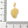 Rack Plating Leaf Brass Resin Pendants KK-S407-07G-3