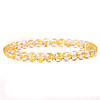 Natural Citrine Round Beaded Stretch Bracelet SF8562-20-1