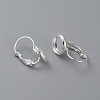 304 Stainless Steel Leverback Earring Settings STAS-F191-03S-14mm-3