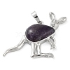 Natural Amethyst Pendants G-A176-A07-1