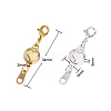 10 Sets 2 Colors Zinc Alloy Magnetic Clasps PALLOY-CJ0001-140-2