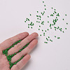 11/0 Grade A Baking Paint Glass Seed Beads X-SEED-N001-A-1028-4
