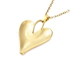 Heart 304 Stainless Steel Pendant Necklaces NJEW-G083-01C-G-2