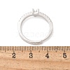 S925 Sterling Silver Adjustable Letter Rings for Women RJEW-M068-01P-V-3