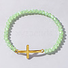 Boho Cross with Class Bead Bracelet for Women SW0705-6-1