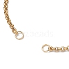 2Pcs 2 Colors 304 Stainless Steel Rolo Chain Bracelet Slider Making AJEW-JB01243-3