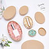 Kraft Cardboard Paper Jewelry Gift Boxes CBOX-WH0006-08-6