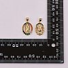 10Pcs Rack Plating Brass Micro Pave Cubic Zirconia Pendants KK-SZ0001-86-8