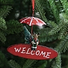 Christmas Theme Iron Umbrella Pendant Decoration PW-WG4C2A2-06-1