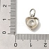 Brass Micro Pave Cubic Zirconia Pendants KK-Q001-13P-01-3