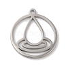 Non-Tarnish 304 Stainless Steel Pendants STAS-U010-06P-1