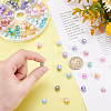 Opaque Baking Paint Glass Beads Strands EGLA-PH0001-21-7