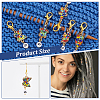 Alloy Enamel Animal with Random Number Pendant Locking Stitch Markers HJEW-PH01868-4