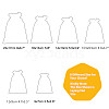 Burlap Packing Pouches Drawstring Bags ABAG-BC0001-08-9x7-7